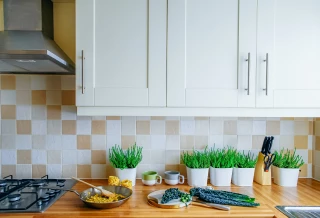 Crédence de cuisine en Faïence